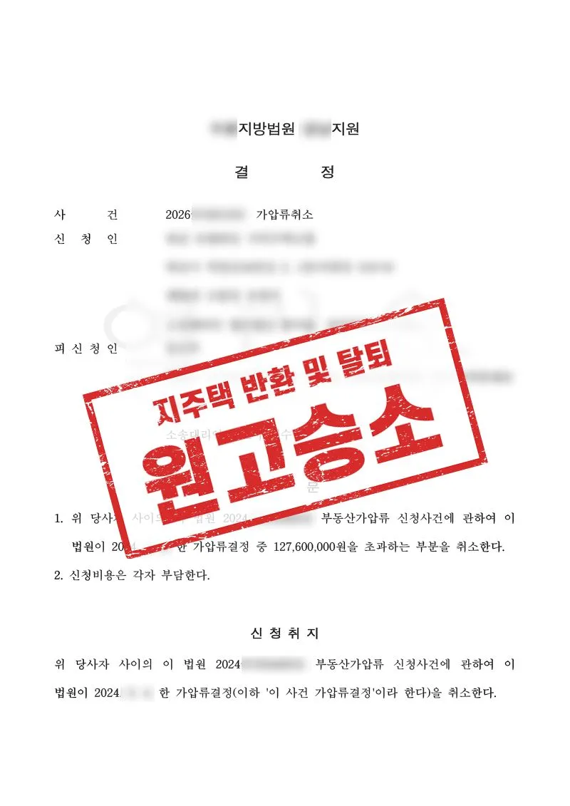 1심 패소에도 가압류취소로 부분 승리, 조합탈퇴까지 이끌어낸 사례 - 매일법률사무소